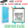 SAMSUNG A31 A315F 2020  / A22 4G A225F 2021 / A32 4G A325F -BATERIA SERVICE PACK