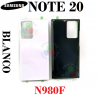 SAMSUNG NOTE 20 N980 N980F - TAPA TRASERA - BLANCO