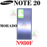 SAMSUNG NOTE 20 N980 N980F - TAPA TRASERA - MORADO