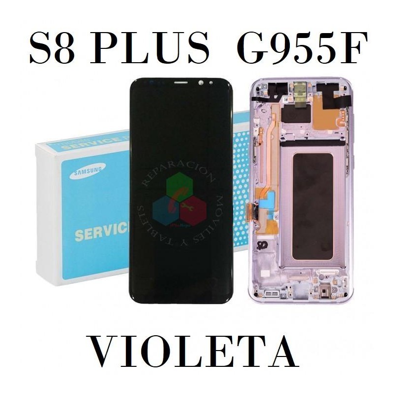 SAMSUNG S8 plus s8+ G955F G955 - PANTALLA SERVICE PACK CON MARCO VIOLETA
