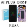 SAMSUNG S8 Plus s8+ G955F G955 - PANTALLA CON MARCO ORO ROSA