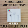 Auriculares earpods Lightning para iPhone 7, 7+, 8, 8+, X, Xs, Xs Max, Xr, 11, 11 Pro/Pro Max/12