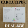 BASE DE CARGA TIPO C dual 35W - iPhone 11,12, 13, 14 / PRO / PRO MAX