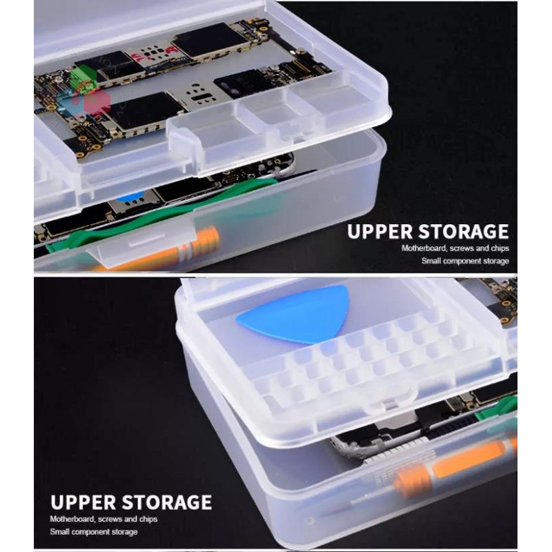 Caja de almacenamiento multifuncional para reparacion de telefonos
