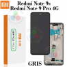 Xiaomi Redmi Note 9S 4G 2020 M2003J6A1G / Redmi Note 9 Pro 4G M2003J6B2G - PANTALLA SERVICE PACK CON MARCO GRIS