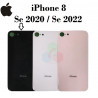 iPhone 8 / iPhone se 2020 / se 2022 - tapa trasera negro con logo