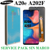 SAMSUNG A20e A202F A202 / A10e A102F A102 - PANTALLA SERVICE PACK SIN MARCO