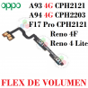 Oppo A93 4G CPH2121 / Oppo A94 4G CPH2203 / Reno 4 F / Reno 4 Lite / F17 Pro CPH2121- Flex DE VOLUMEN