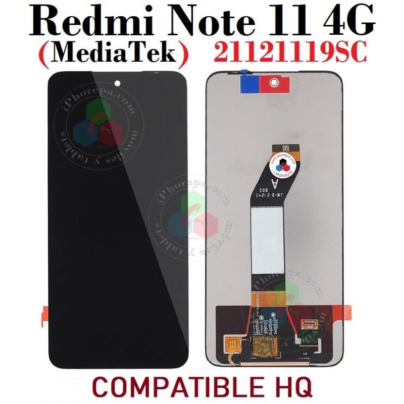 Xiaomi Redmi Note 11 4G (MediaTek)   21121119SC - PANTALLA compatible ips SIN MARCO