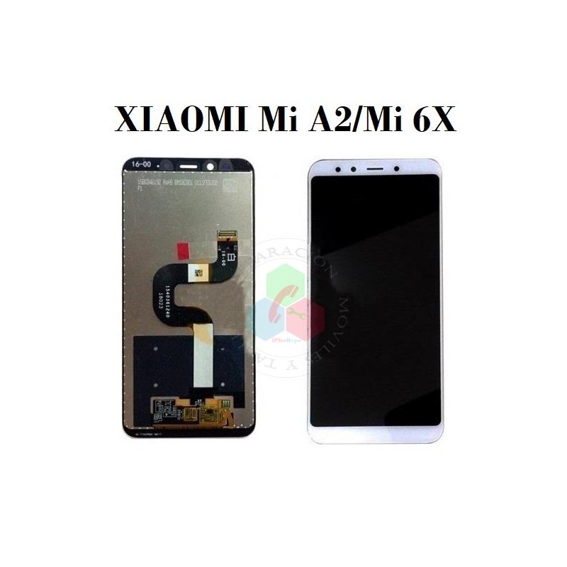 Xiaomi Mi A2 2018 M1804D2SG M1804D2SI / Mi 6x 2018 - PANTALLA compatible sin marco - BLANCO