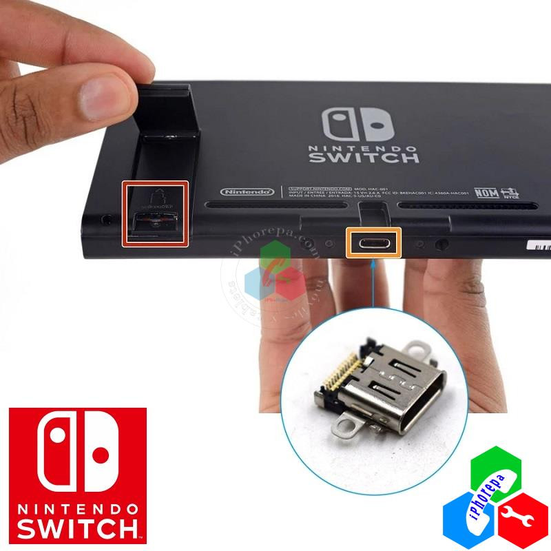 PUERTO DE CARGA TIPO C para Nintendo Switch - ORIGINAL