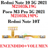 Xiaomi Redmi Note 10 5G 2021 M2103K19G / Poco M3 Pro 5G 2021 M2103K19PG / note 10t - ENCENDIDO + VOLUMEN