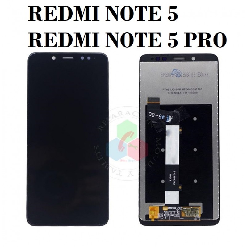 Xiaomi Redmi Note 5 / Note 5 Pro 2018 - PANTALLA compatible hq sin marco - NEGRO