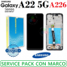 Samsung A22 5G 2021 A226 a226B - Pantalla original Service Pack CON MARCO