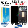 Samsung S23 Plus 5G 2023 S916B - Pantalla Service Pack con marco negro