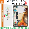 Xiaomi 11T Pro 5G 2021 2107113SG / 11T 5G 2021 21081111RG   (Meteorite Gray) - PANTALLA CON MARCO SERVICE PACK