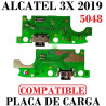 Alcatel 3X 2019 5048 - PLACA DE CARGA TIPO C - COMPATIBLE