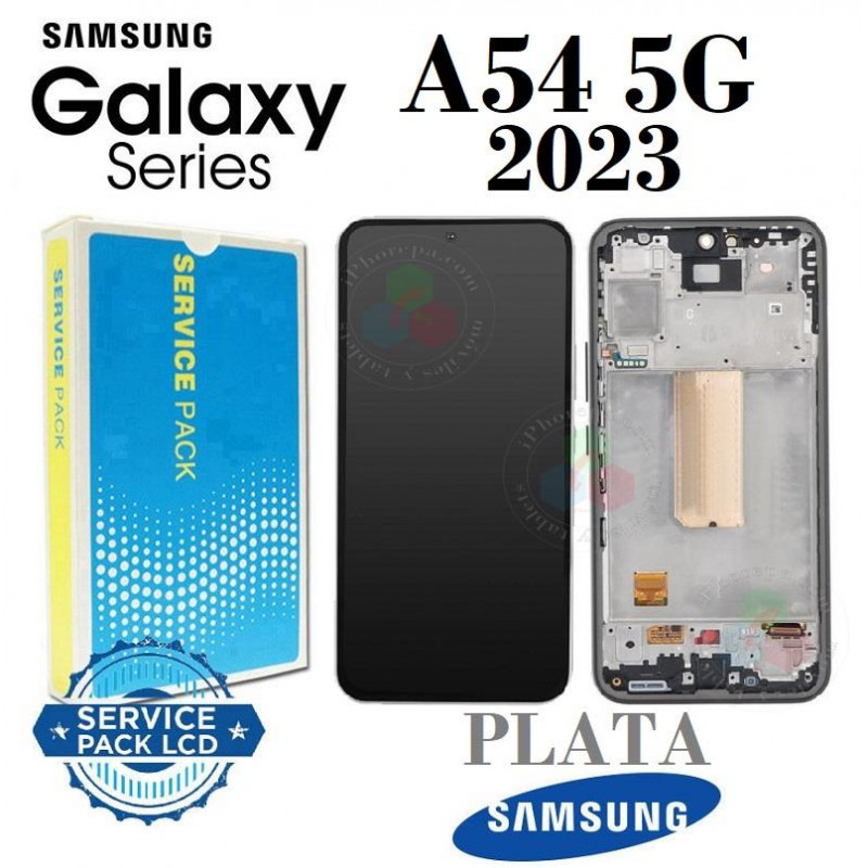 Samsung  A54 5G 2023 A546B A546 - Pantalla SERVICE PACK CON MARCO PLATA