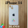 iPhone 14 5G 2022 A2882 - TAPA TRASERA con logo BLANCO