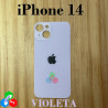 iPhone 14 - TAPA TRASERA con logo VIOLETA