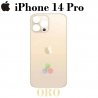 iPhone 14 Pro 2022 A2890 - TAPA TRASERA ORO compatible CON LOGO
