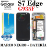 SAMSUNG S7 EDGE G935F G935 - PANTALLA SERVICE PACK NEGRO + BATERIA