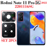 Xiaomi Redmi Note 11 Pro 5G 2022 2201116SG - CRISTAL lente DE CAMARA 2PCS SET
