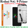 Xiaomi Redmi 9 4G 2020 M2004J19AG / Redmi 9 Prime M2004J19G - PANTALLA service pack con MARCO