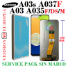 SAMSUNG A03 A035 A035F / A03s A037F A037 " NO EUROPEA " - PANTALLA SERVICE PACK SIN MARCO