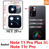 Xiaomi Redmi Note 11 Pro Plus 5G 21091116UG / 21091116UC - Note 11e Pro 2201116SC - CRISTAL lente DE CAMARA 2PCS SET