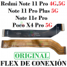 Xiaomi Redmi Note 11 Pro 4G.5G / Note 11 Pro+ 5G India / Note 11E Pro / Poco X4 Pro 5G - FLEX DE CONEXION ORIGINAL