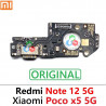 Xiaomi Redmi Note 12 5G 2022 22111317I - 22111317G / Poco x5 5G 22111317PG - PLACA DE CARGA ORIGINAL
