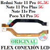 Xiaomi Redmi Note 11 Pro 4G.5G / Note 11 Pro+ 5G India / Note 11E Pro / Poco X4 Pro 5G - FLEX DE CONEXION A LCD - ORIGINAL