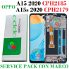 Oppo A15 2020 CPH2185 / A15s 2020 CPH2179 - PANTALLA SERVICE PACK CON MARCO