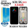 Samsung  A34 5G 2023 A346B A346 - Pantalla SERVICE PACK  MARCO NEGRO