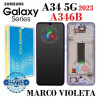 Samsung  A34 5G 2023 A346B A346 - Pantalla SERVICE PACK MARCO VIOLETA