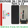 HUAWEI HONOR 20 / hONOR 20s / HONOR 20 PRO / NOVA 5T  - PANTALLA SERVICE PACK SIN MARCO