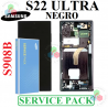 Samsung S22 ULTRA 5G 2022 S908B - PANTALLA Service Pack CON MARCO NEGRO