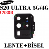 SAMSUNG S20 Ultra 4G / 5G 2020 G988B G988 - CRISTAL DE CÁMARA LENTE CON BISEL ENBELLECEDOR