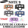 SAMSUNG NOTE 9 N960 N960F - CRISTAL LENTE DE CÁMARA + embellecedor