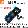 Xiaomi Mi 9 4G 2019 M1902F1G - Embellecedor + LENTE CRISTALES DE CAMARA + FLEX
