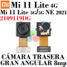 Xiaomi mi 11 Lite 5G NE 2021 2109119DG / MI 11 Lite 4G / MI 11 Lite 5G - Camara trasera gran angular 8 Mpx
