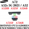 SAMSUNG A52s 5G A528B 2021 / A52 A525F,A526B / A72 A725F,A726B - BOTONES PULSADORES ENCENDIDO + VOLUMEN