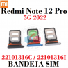 Xiaomi Redmi Note 12 Pro 5G 2022 22101316C / 22101316I - Bandeja Sim