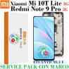 Xiaomi Mi 10T Lite 5G M2007J17G / Redmi Note 9 Pro 5G M2007J17C - PANTALLA con marco AZUL SERVICE PACK