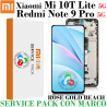 Xiaomi Mi 10T Lite 5G M2007J17G / Redmi Note 9 Pro 5G M2007J17C - PANTALLA con marco rose gold beach SERVICE PACK
