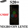 SAMSUNG S20 PLUS S20+ G985F / G986B - TAPA TRASERA CON LENTE CRISTAL - NEGRO