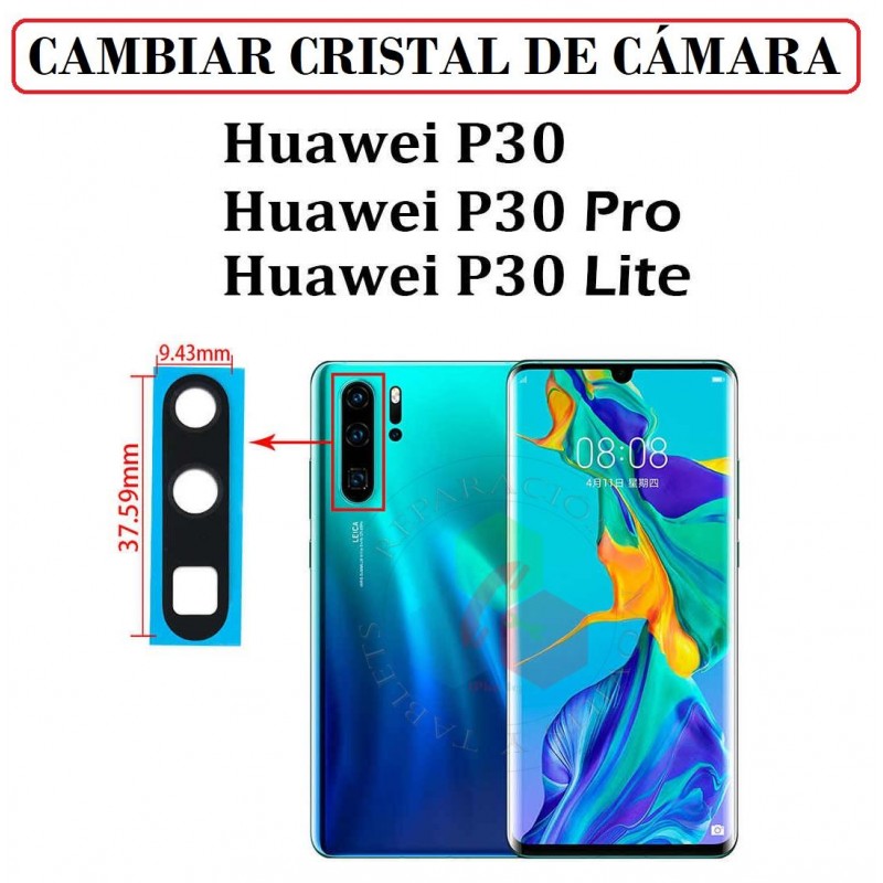 CAMBIAR CRISTAL CÁMARA HUAWEI P30/P30 Lite/P30 PRO